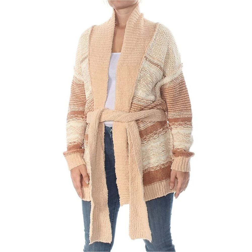 Free People Womens Cozy Cabin Cardigan Sweater, Beige, S, MP